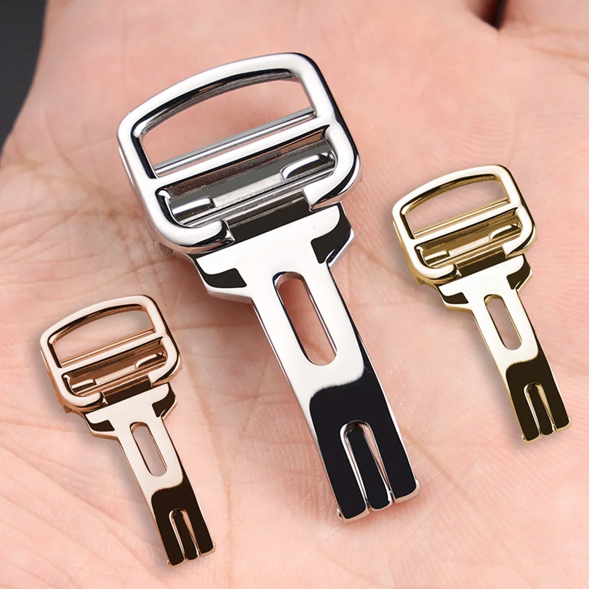 Butterfly Clasp Deployant - หัวเข็มขัดนาฬิกาสแตนเลสแบบผีเสื้อ ขนาด 12 มม. 14 มม.