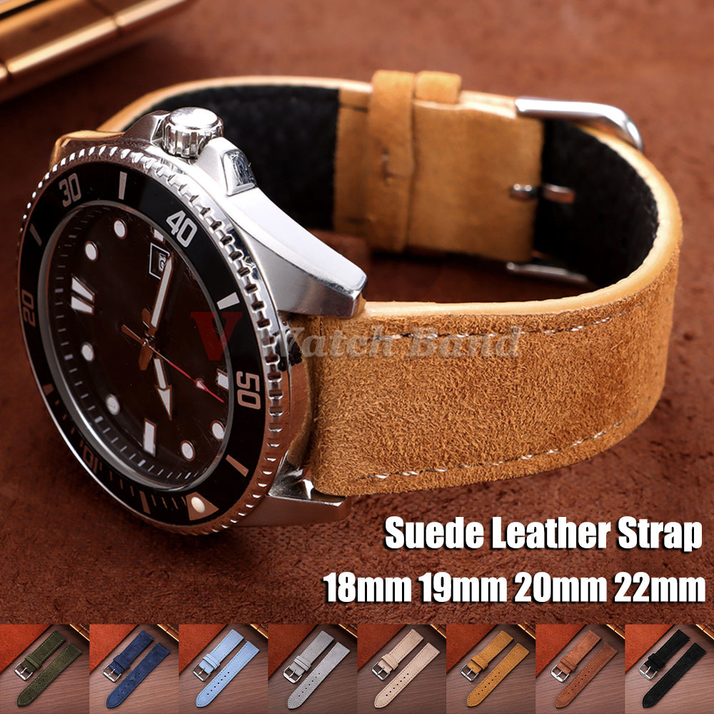 Suede Strap Watch - สายนาฬิกาหนังกลับ 18 มม. 19 มม. 20