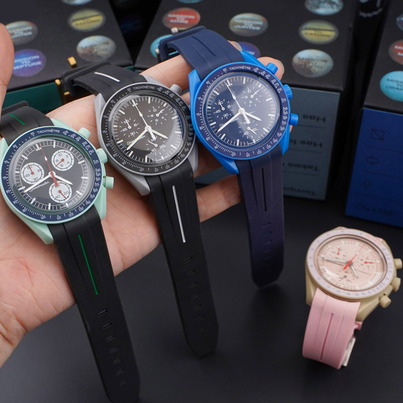 Omega Watch Constellation - 20 มม.ปลายโค้งอินเทอร์เฟซสําหรับ Moonswatch สายนาฬิกายางสําหรับ Omega Joint