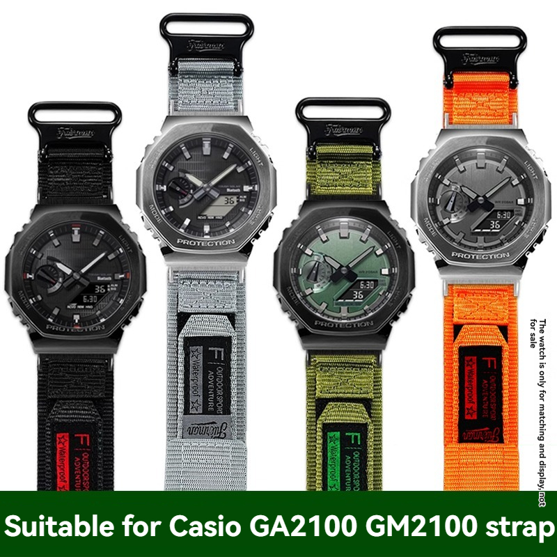 Casio Watch G-Shock Ga-2100 - ผ้าใบไนลอนสายนาฬิกาสําหรับ Casio G-Shock GM-2100/GBM-2100/GA 2100 Octagon