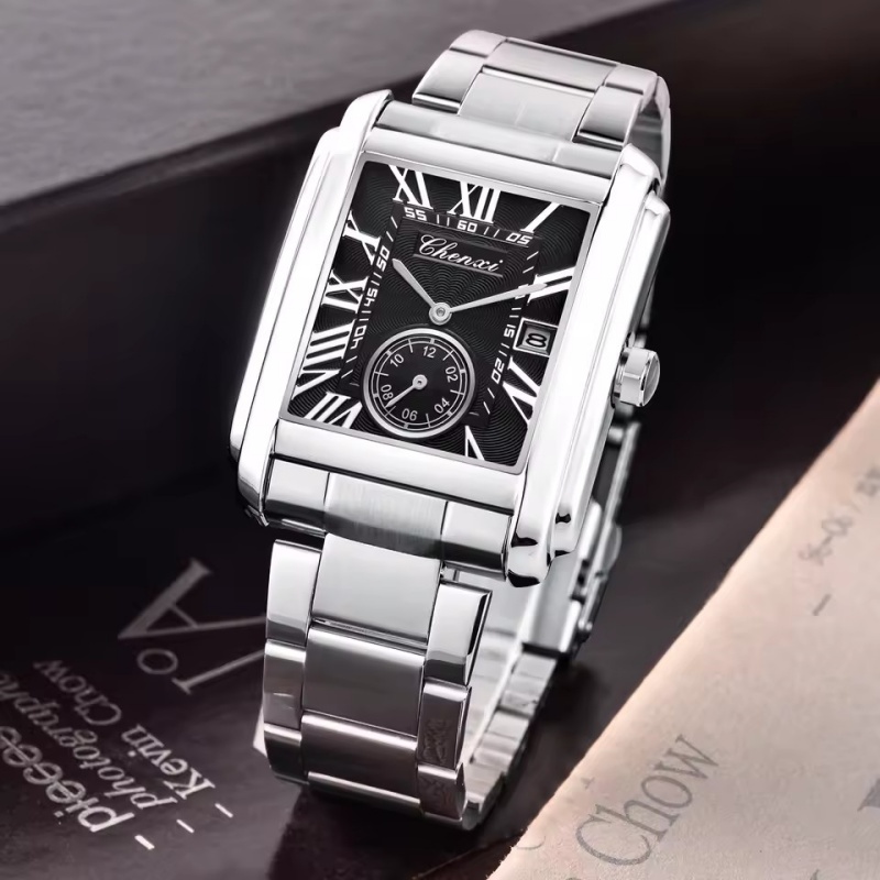 CHENXI 8216 นาฬิกาควอตซ์แฟชั่น - Cartier Watch Santos บทวิจารณ์และราคา