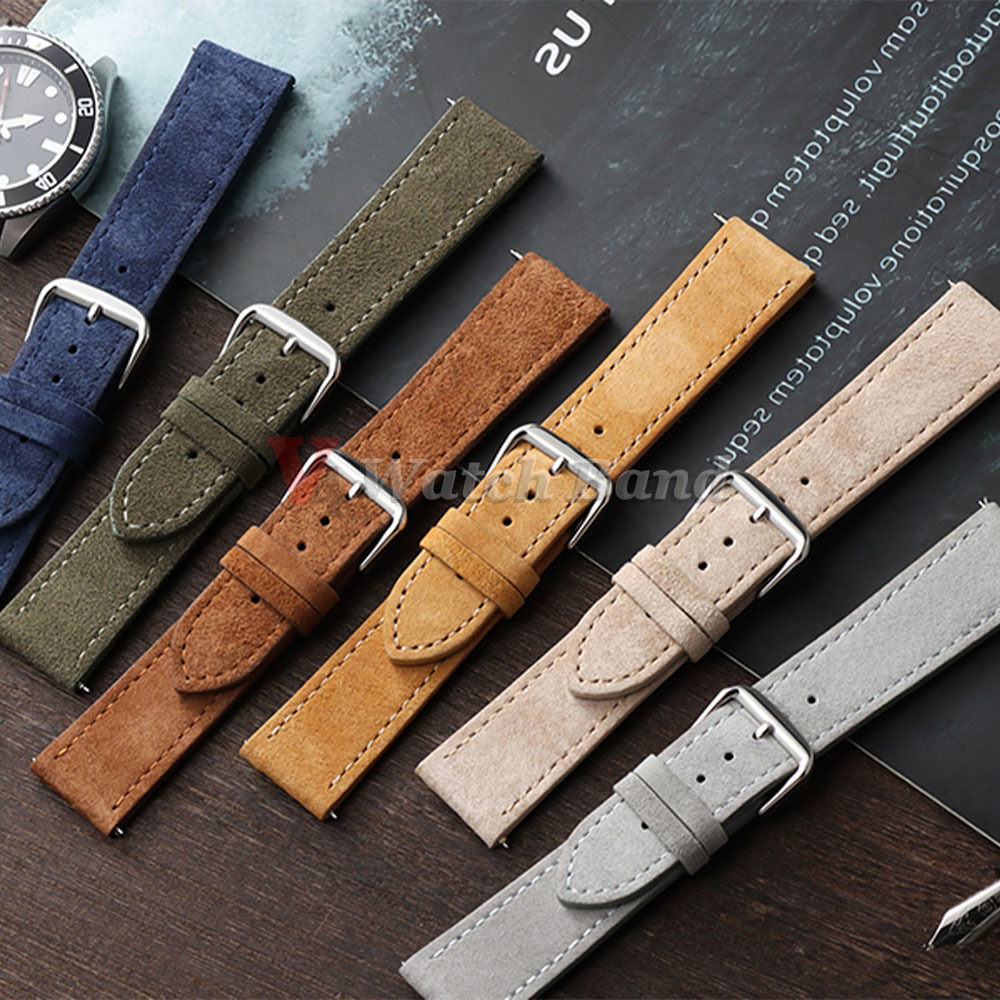 สายนาฬิกาหนังกลับ 18 มม. 19 มม - Suede Strap Watch บทวิจารณ์และราคา