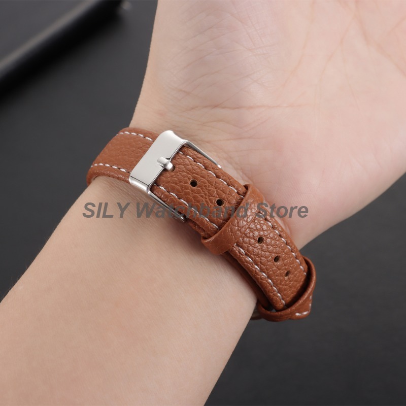 10 มม. 12 มม. 14 มม. 16 มม. สา - Suede Strap Watch บทวิจารณ์และราคา