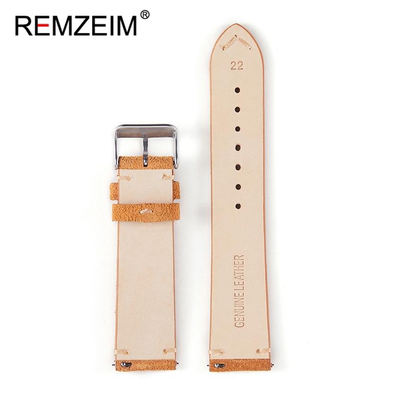 สายสายนาฬิกาข้อมือนิ่มทำด้วยมื - Suede Strap Watch บทวิจารณ์และราคา