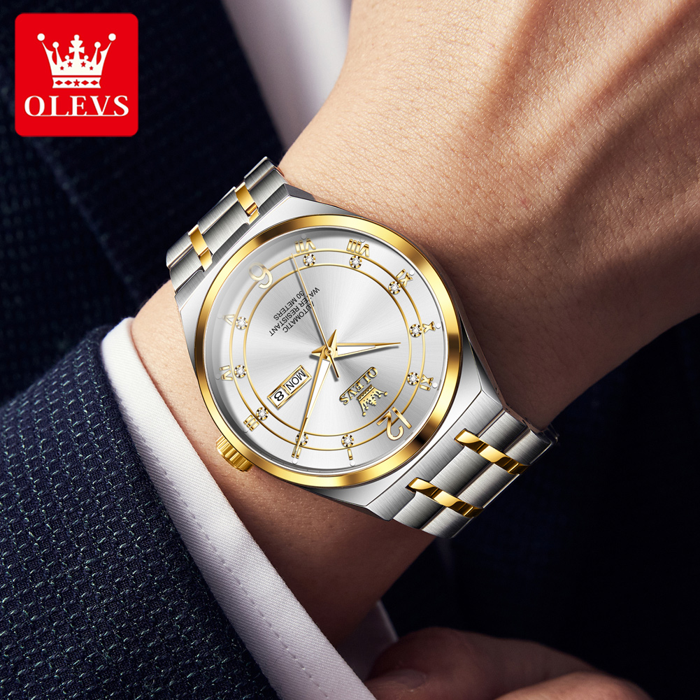 นาฬิกา OLEVS นาฬิกาข้อมือผู้ชา - Rolex Watch Datejust บทวิจารณ์และราคา