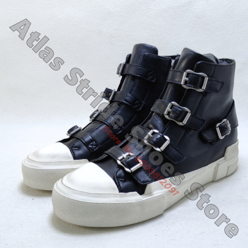 รองเท้าผ้าใบหุ้มข้อสีคอนทราสต์ - Mesh Strap Metal บทวิจารณ์และราคา