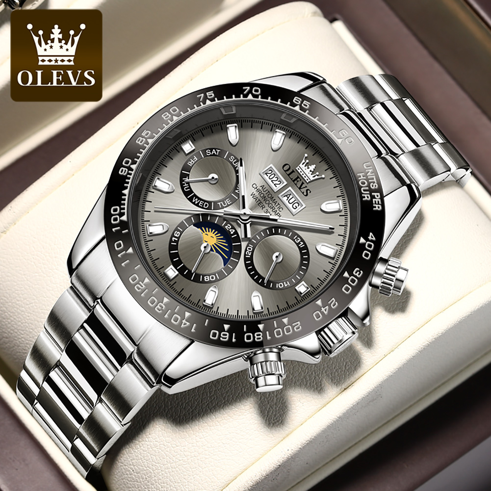 OLEVS 6654 Luxury Mens นาฬิกา  - Rolex Watch Datejust บทวิจารณ์และราคา