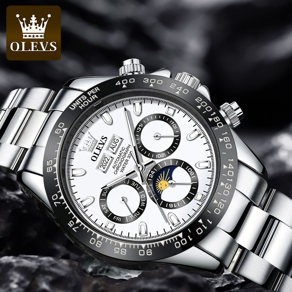 OLEVS 6654 Luxury Mens นาฬิกา  - Rolex Watch Datejust บทวิจารณ์และราคา