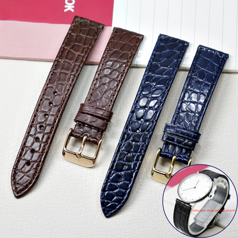 จระเข้บางสายหนังแท้สําหรับ Lon - Omega Watch Speedmaster บทวิจารณ์และราคา