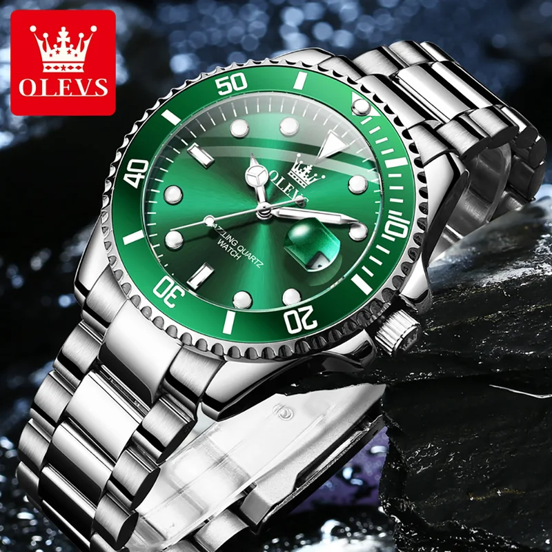 OLEVS Original นาฬิกาควอตซ์สํา - Rolex Watch Datejust บทวิจารณ์และราคา