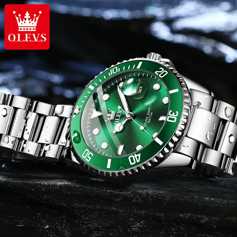 OLEVS Original นาฬิกาควอตซ์สํา - Rolex Watch Datejust บทวิจารณ์และราคา