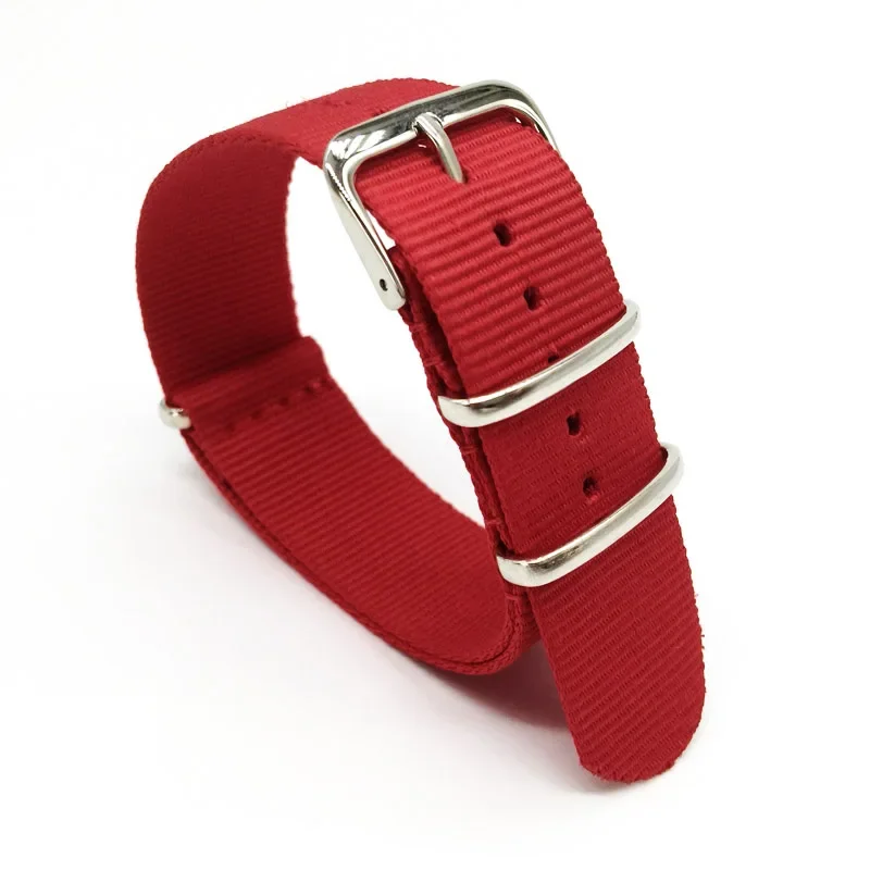 สายไนลอนสีแดงผู้ชายและผู้หญิง  - Nato Strap Nylon บทวิจารณ์และราคา
