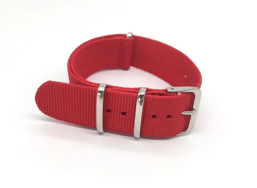 สายไนลอนสีแดงผู้ชายและผู้หญิง  - Nato Strap Nylon บทวิจารณ์และราคา