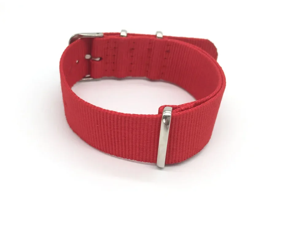 สายไนลอนสีแดงผู้ชายและผู้หญิง  - Nato Strap Nylon บทวิจารณ์และราคา
