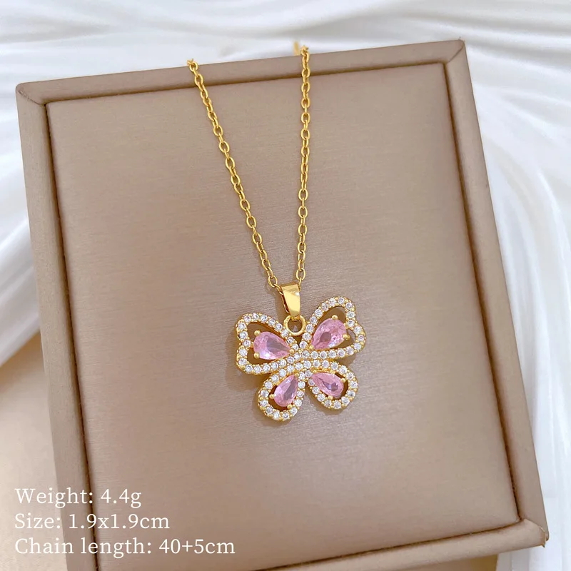 สร้อยคอจี้ทองแดงรูปผีเสื้อสุดห - Butterfly Clasp Deployant บทวิจารณ์และราคา