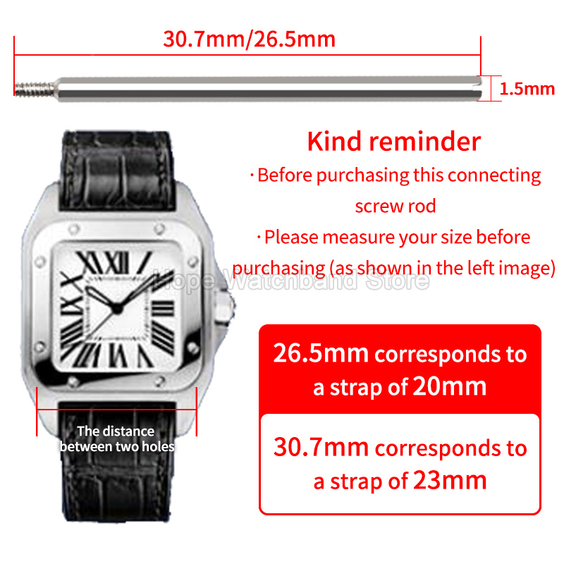 สกรูเชื่อมสายนาฬิกาสำหรับ Cart - Cartier Watch Santos บทวิจารณ์และราคา