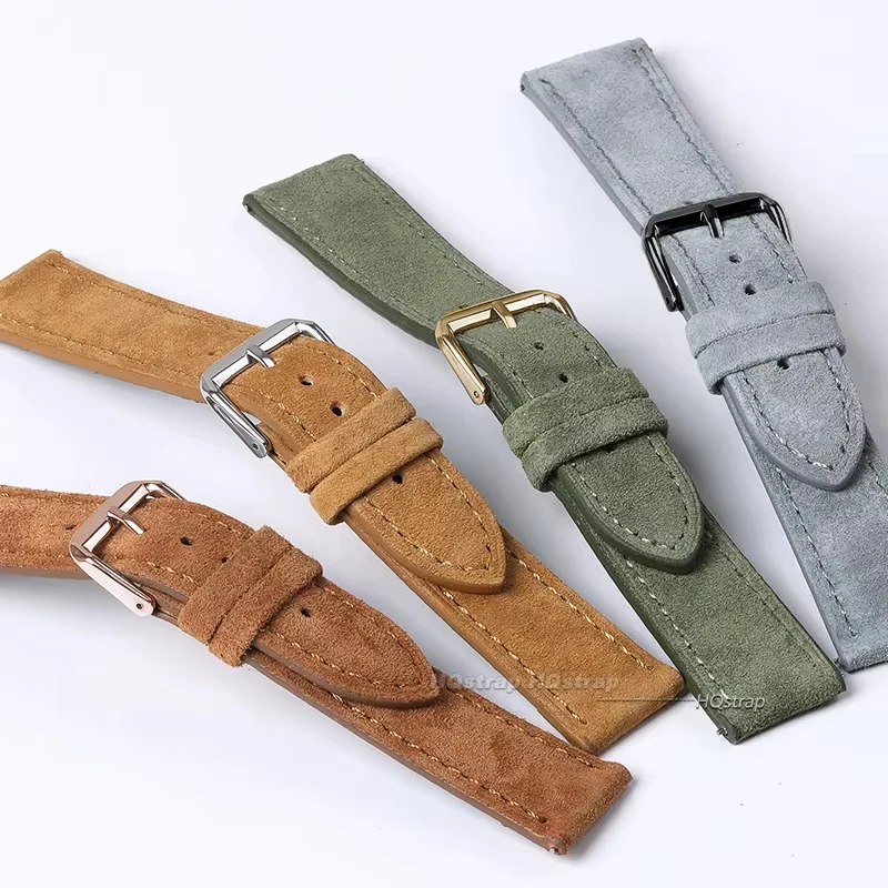 หนังนิ่มหนังแท้สําหรับ Seiko V - Suede Strap Watch บทวิจารณ์และราคา